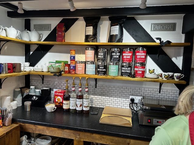 Tea and drinks shelves